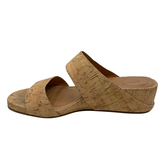 Gentle Souls x Kenneth Cole Gisele Two Strap Cork Wedge Sandals Women's Sz 10 - Picture 4 of 11